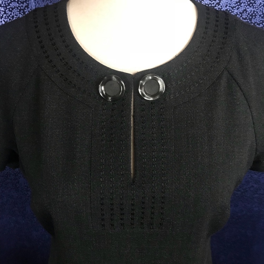Tahari Aurthur S Levine Wool-Blend Dress - Picture 2 of 7